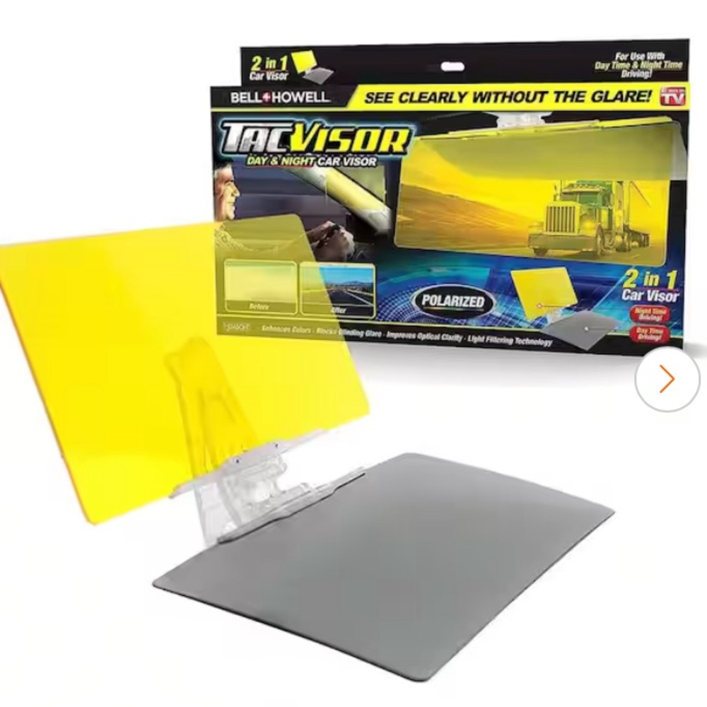 Tacvisor by Bell+Howell for Day and Night. Car Visor.